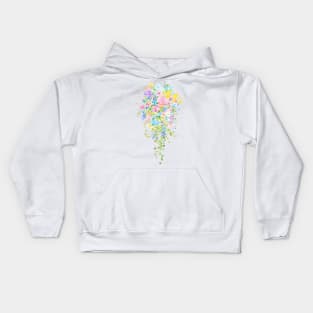 pink and blue bridal bouquet Kids Hoodie